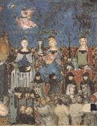 Ambrogio Lorenzetti The Virtues of Good Government (mk39) painting